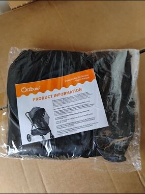 MOSQUITO NET FOR STROLLER NEW- UNIVERSAL SIZE - BLACK - EASY SETUP AND BREAKDOWN